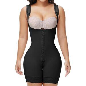Women's Black-Basic Body Shaper Postpartum Compression Tummy Control Shapewear